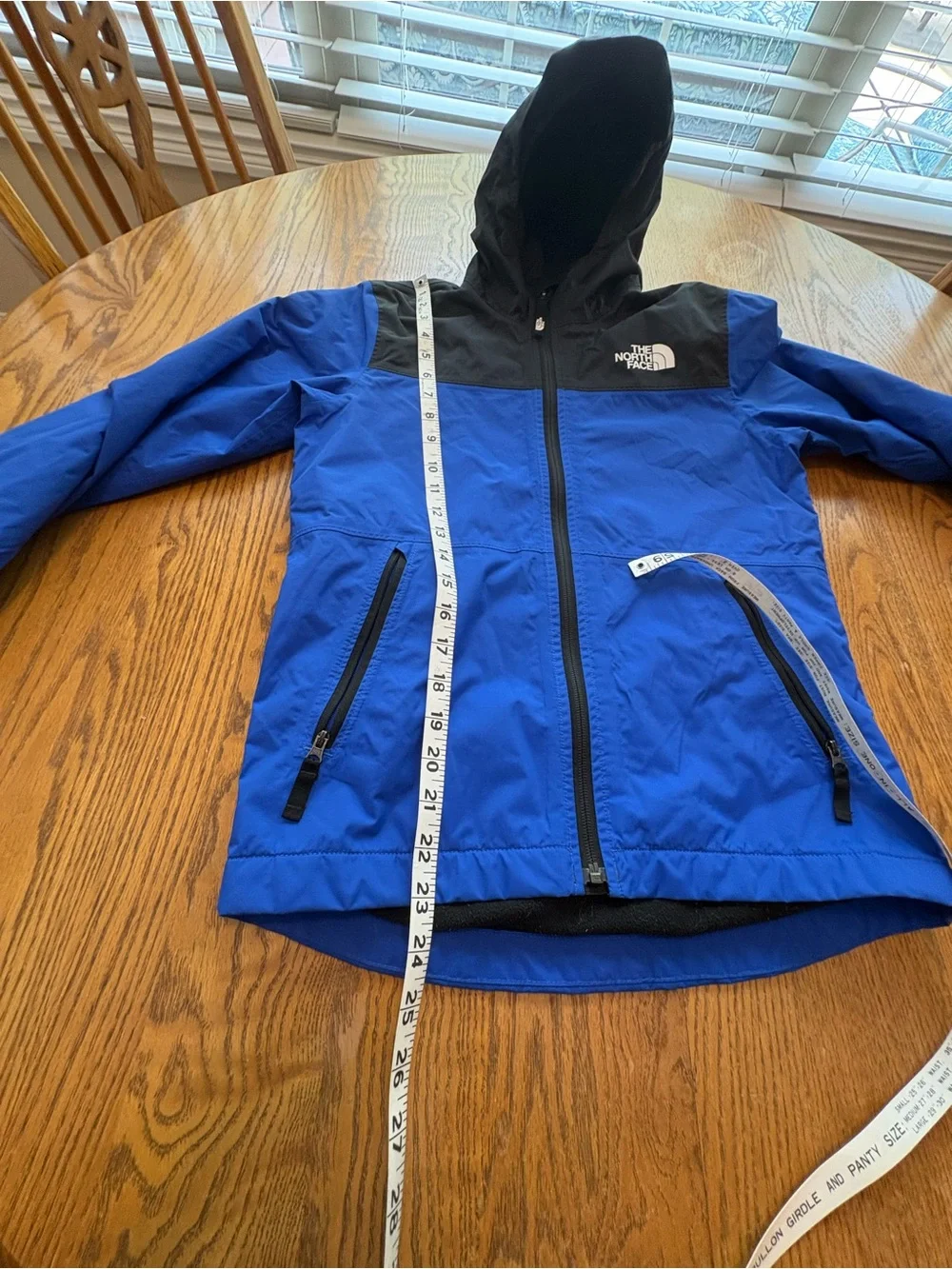 The North Face Warm Storm Hooded Rain Jacket Boys Size M 10/12 Fleece Lined